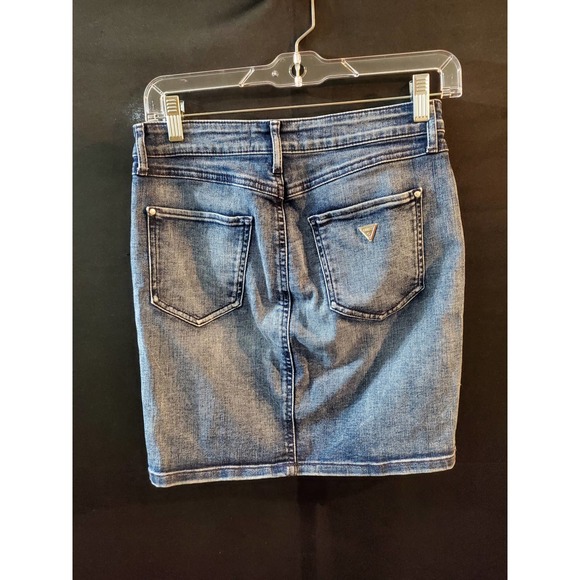 Vintage Y2K Guess Jean Mini Skirt, Size Small - Picture 2 of 6